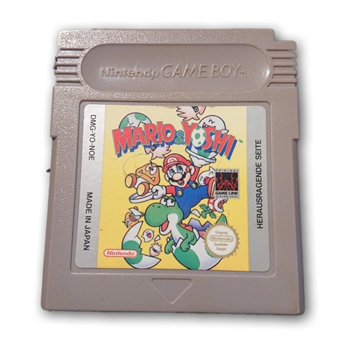 Mario & Yoshi - Gameboy Original (A Grade) (Genbrug)